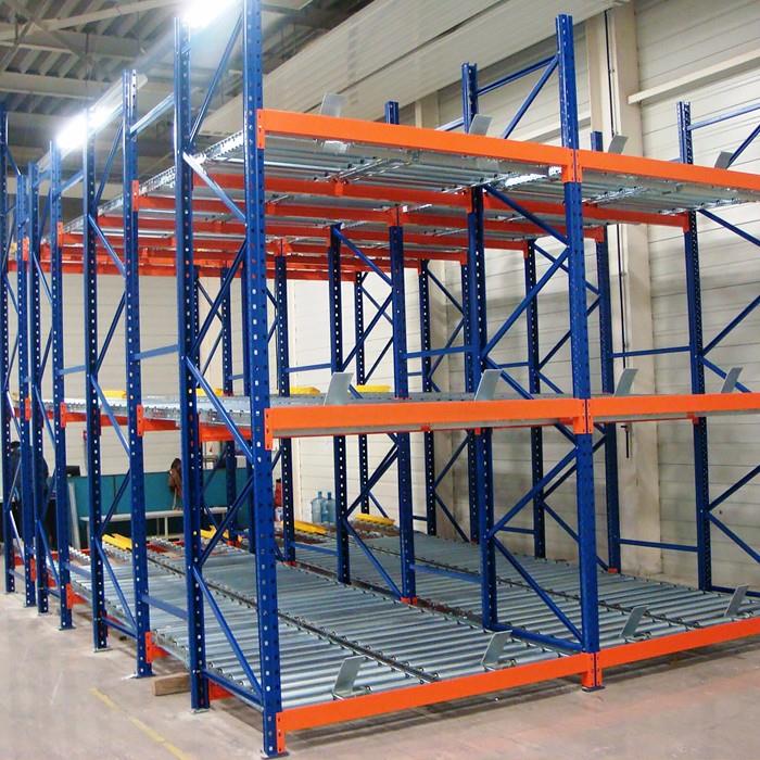 Pallet Flow Rail Gravity Racking Pallet Flow Racks FlFO Storage Rack Gravity Live Rack for Industrial Warehouse
