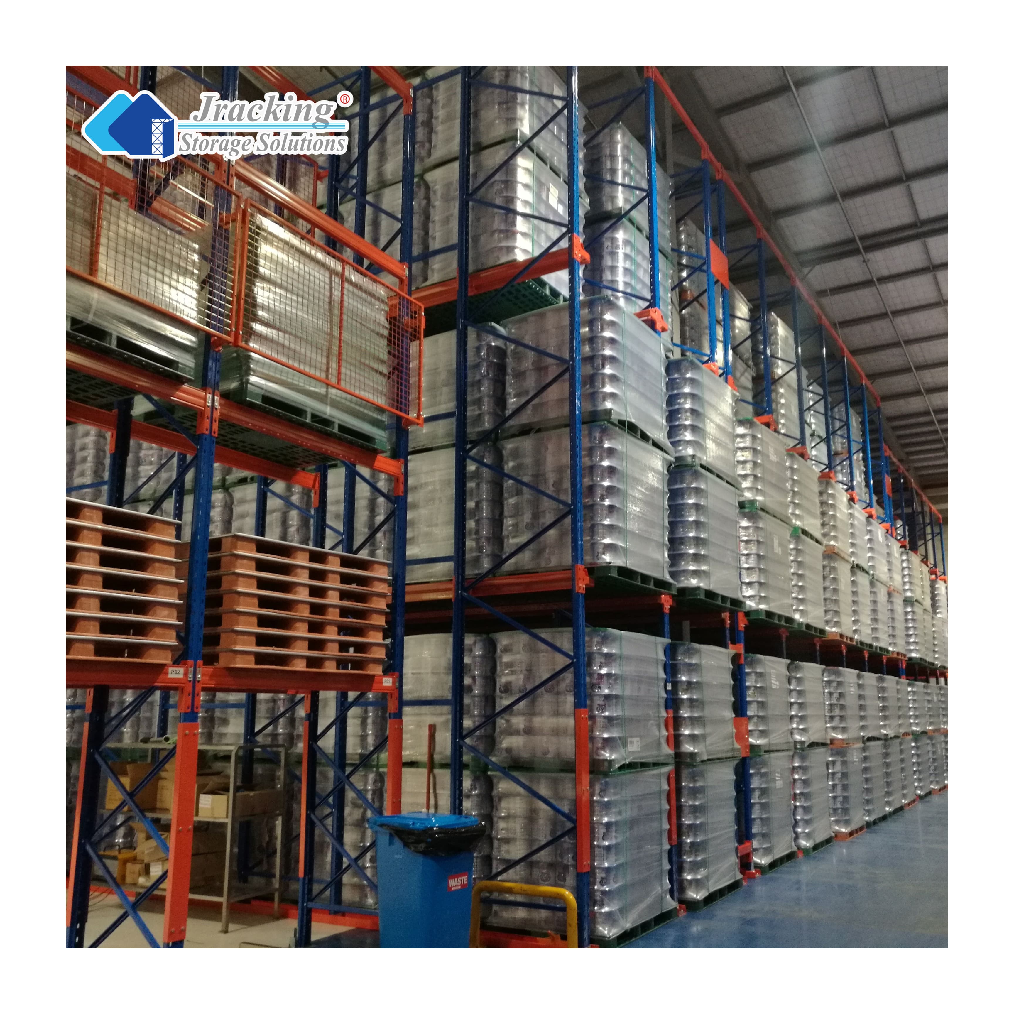 Highly Effective High-density Warehouse Storage System Push Back Racking