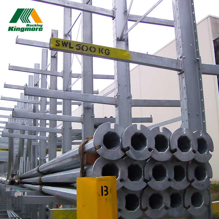 H-Beam Heavy Duty Cantilever Racks Steel Structural Shelf Industrial Warehouse Racking for Storaging Wooden Boards, Pipes