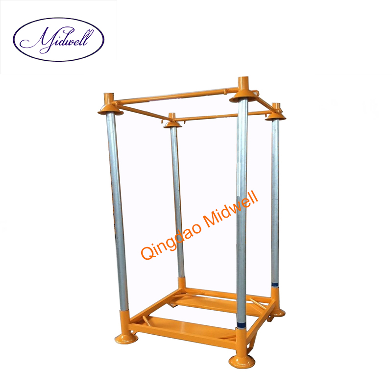 Hot Sale Customized Heavy Duty Single-Faced Euro Pallet Racks 4-Way Steel Plate Converter Storage Post Pallet Stacking Racks for