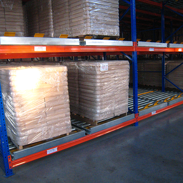 FIFO High Efficient Warehouse Storage Gravity Pallet Flow Racks Roller Rack/Pallet Flow Racking