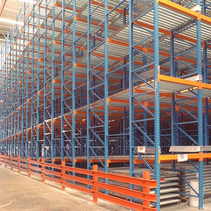 Pallet Flow Rail Gravity Racking Pallet Flow Racks FlFO Storage Rack Gravity Live Rack for Industrial Warehouse