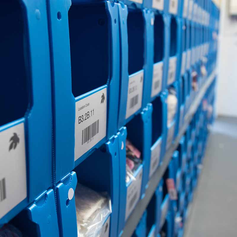 Corrugated Plastic SEMI-OPEN Stacking Warehouse Bin Small Spare Parts Pick Sorting Storage Organizer Box Bin Shelving Wholesale