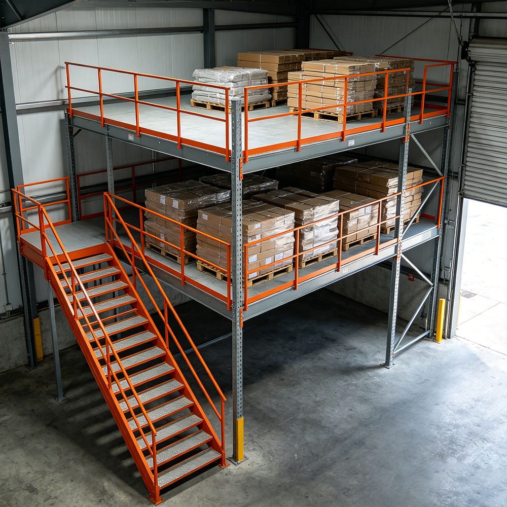 Custom Steel Mezzanine Platform Industrial Storage Mezzanine Floor Loft Racking Multi-level Warehouse Storage Platform Rack