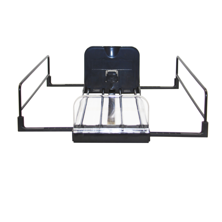Supermarket Heavy Duty Foldable Automatic Magnetic Shelf Pusher System With Plastic Wire Tray And Hand Pusher Supermarket Rack