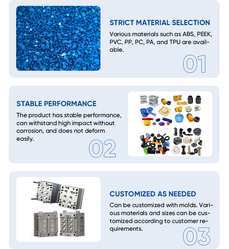 Custom Injection Molded Plastic Parts Reinforced PP Pallet Feet For Warehouse Automatic Logistics Transport Rack Parts