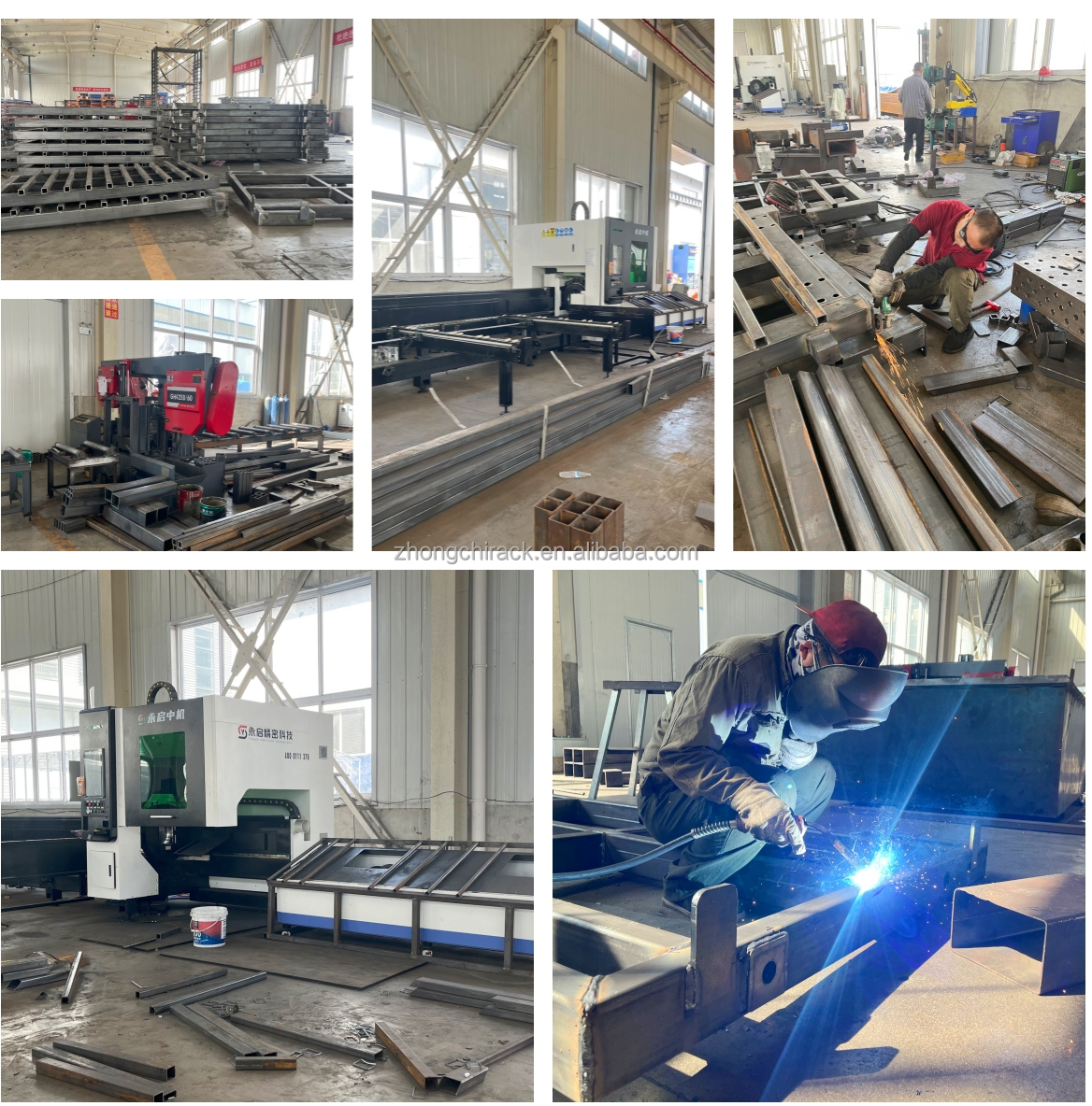 Heavy Load 8-Layer Adjustable Vertical Roll Out Sheet Rack with Wheels for Steel Aluminum and Panel Material Storage