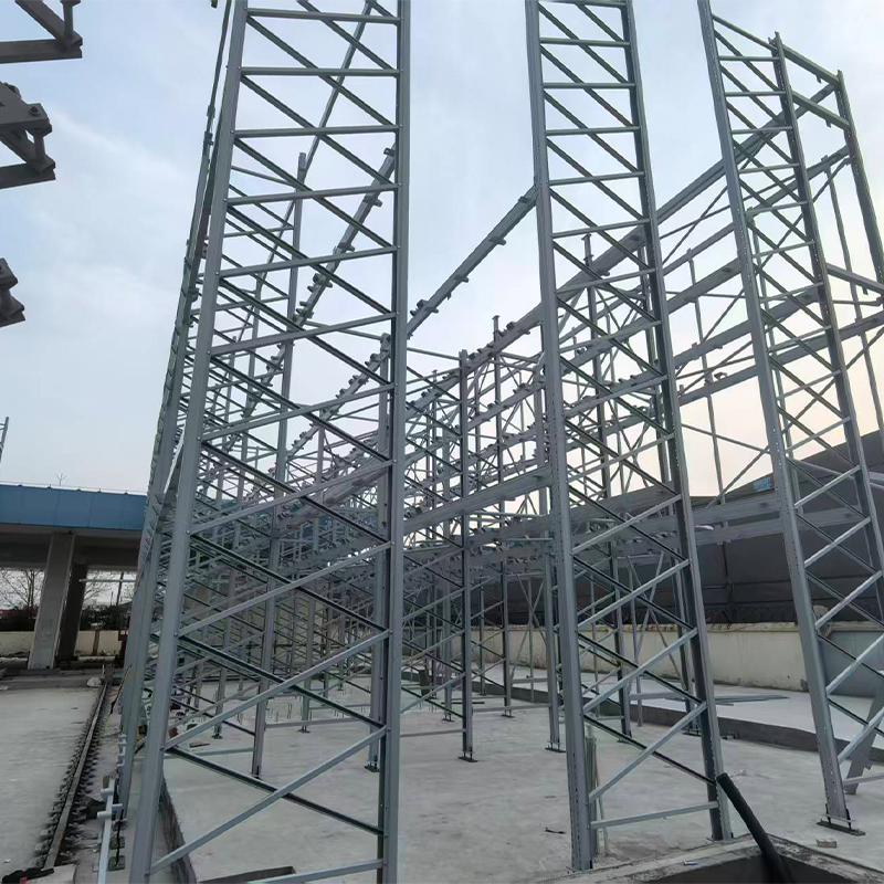 Mine Bulk Materials Anti-pressure Piling Heavy Duty 5 Layer Corrosion Protection Metal Warehouse Rack 1000-4000kg Load Capacity