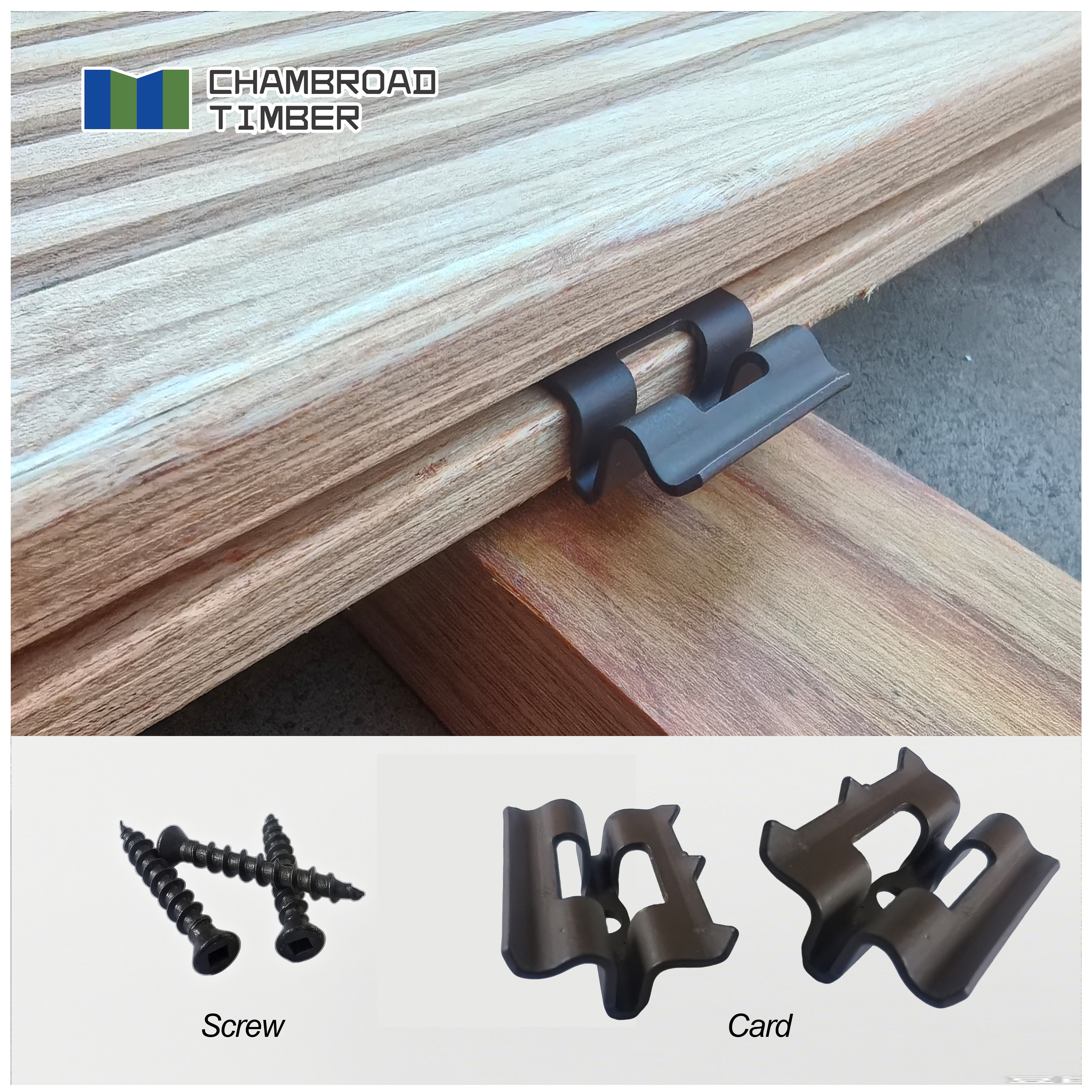 Anti-Crack Outdoor Timber Decking, UV Resistant And Waterproof Deck Boards Forpool Deck Flooring
