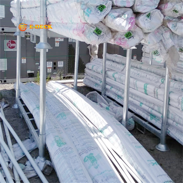 Steel Stacking Storage Detachable Industrial Fabric Roll Galvanized Pallet Racks