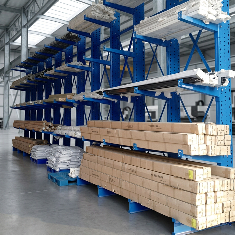 Industrial Cantilever Racking System Heavy Duty 5000kg High Capacity Steel Storage Rack Long Pipe Warehouse