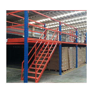 Multi Tier Steel Grating Floor Mezzanine Platform Selective Pallet Racking Supported