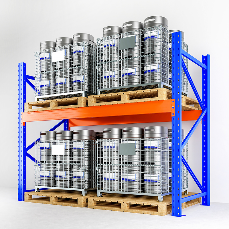 Industrial Steel Heavy Duty Pallet Storage Shelves Systems Stacking Rack Units with 5000KG Load-Bearing CE Certified