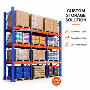 1000KG-3000KG Per Levels Heavy Duty Selective Racking System