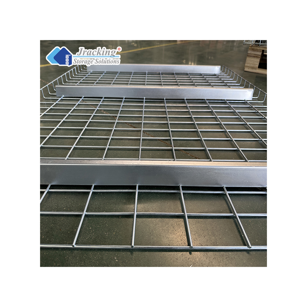 Wholesale Professional Strong Wire Mesh Garage Decking Pallet Board Low Price Selective Pallet Rack with Waterfall Racking