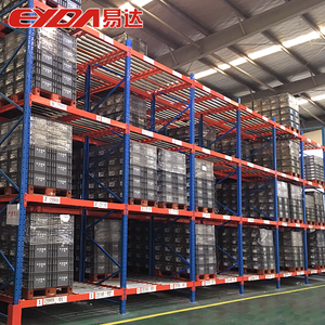 5 Layer Metal Pallet Flow Rack Gravity Storage Racks Heavy Duty Multi-Level Warehouse