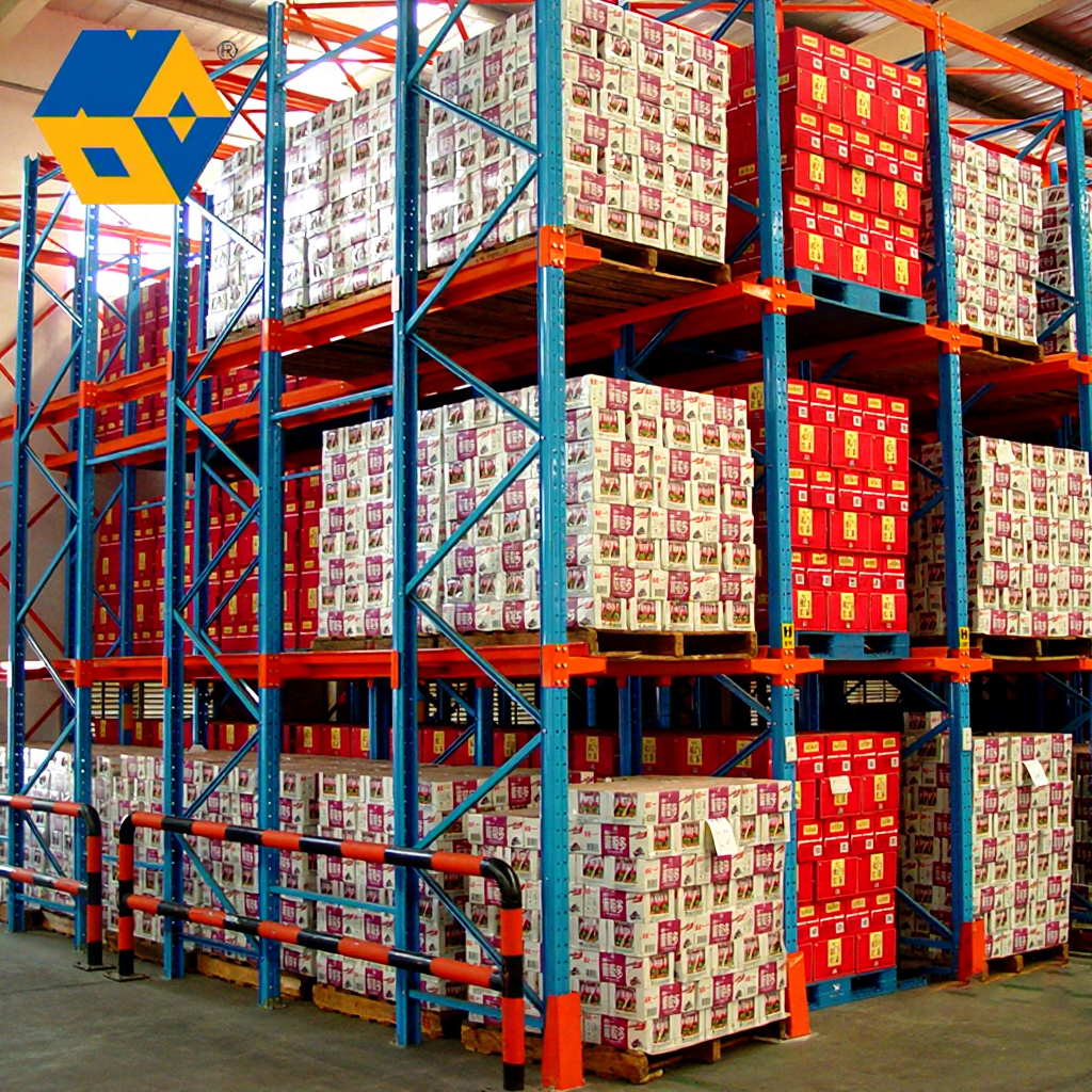 NOVA Customized Warehouse Shelf, Q235 Cold Rolled Steel Drive-in Pallet Racking System Rack/ Industrial Storage Racking Systems
