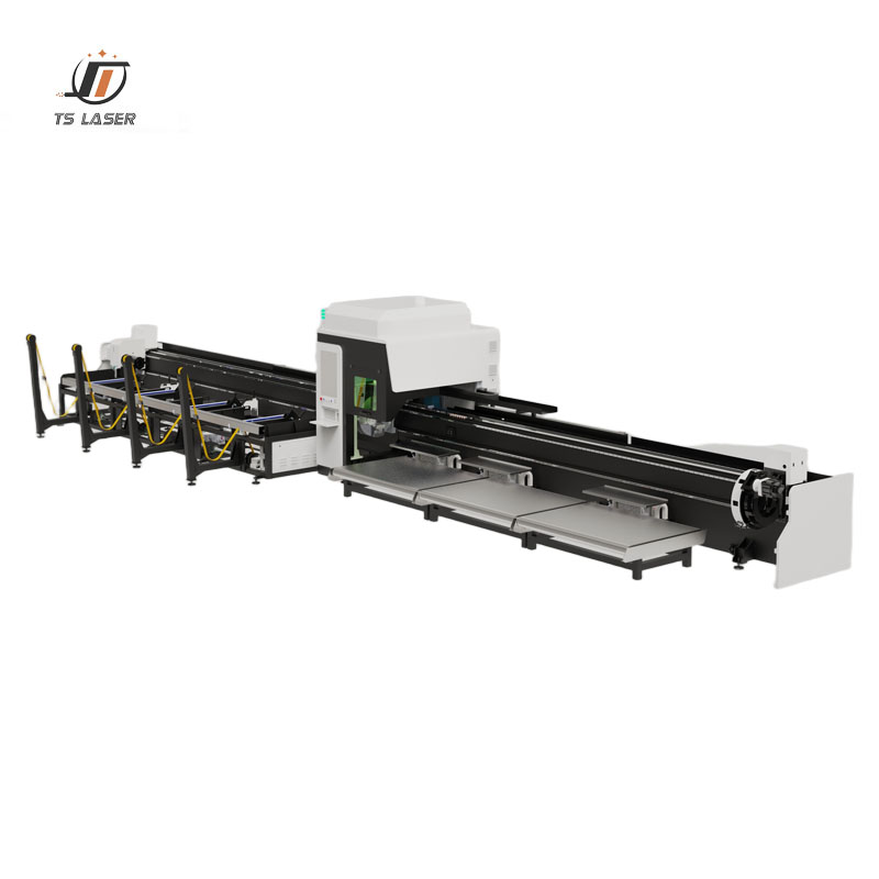 12000w Zero Remnant Heavy-duty Tube Laser 6036 Three Chuck Automatic Loading Crawler-type Unloading Laser Pipe Cutting Machine