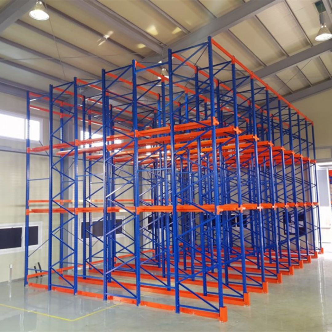 Heavy Duty Steel Drive-In Pallet Racking for Industrial Warehouse Storage Cargo &amp; Storage Equipment