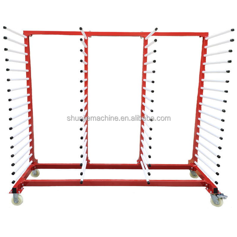 Customizable 2 Meter Length Durable Cantilever Storage And Drying Rack With Four Wheels For Lightweight Panels