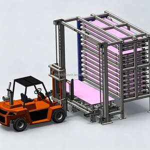 Intelligent Steel Vertical Sheet Storage Rack Automated Plate Warehouse with Robot Automatic Loading Function Heavy Duty