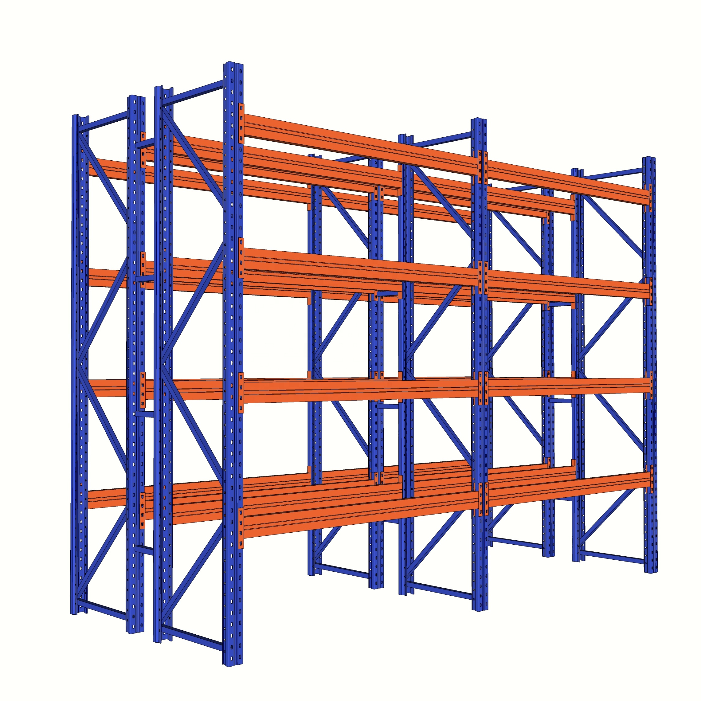 Industrial Heavy Duty Bolted Metal Shelving System Selective Pallet Rack for Garage &amp; Warehouse Storage Rack for Wholesale