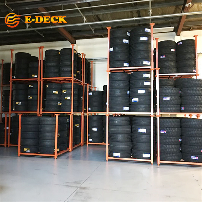 Customized Heavy Duty Metal Powder Coated Storage Steel Stacking Racks for Warehouse