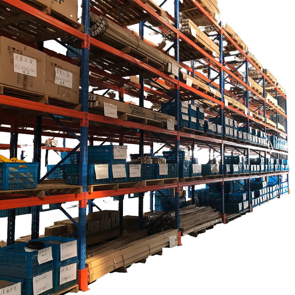 Industrial Steel Selective Pallet Rack Galvanized Powder Coated Corrosion Protection Screw Assembly Warehouse Garage Storage