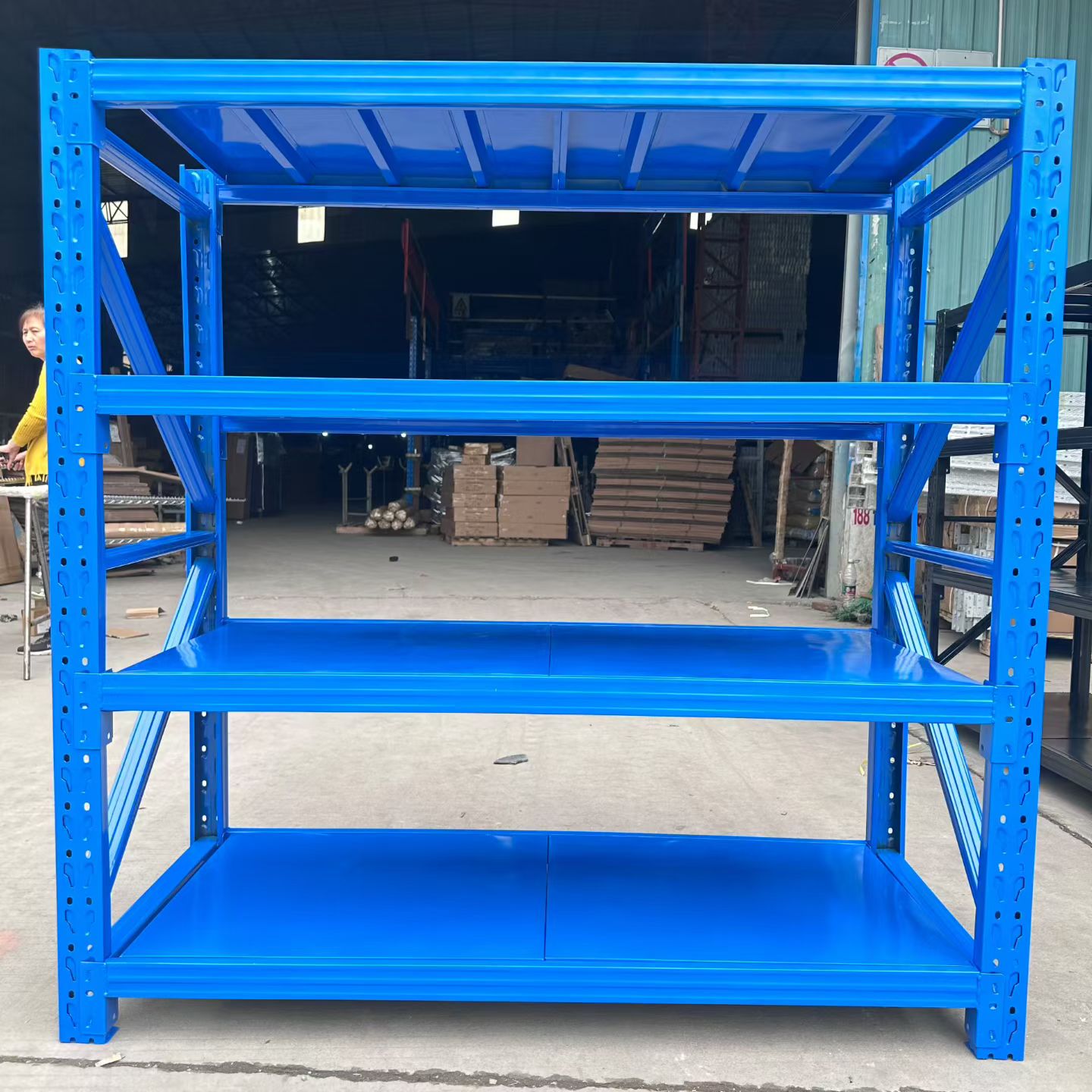 Nesrack Removable Custom Material Adjustable Heavy Duty Wire Container Warehouse Logistics Picking Shelf Baffle 1000kg Capacity