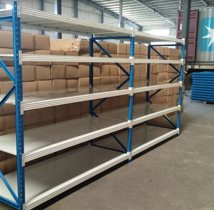 OEM Heavy-Duty Single Size Steel Metal Storage Shelf Adjustable Cantilever Rack for Warehouse Factory Durable Pallet-Packed