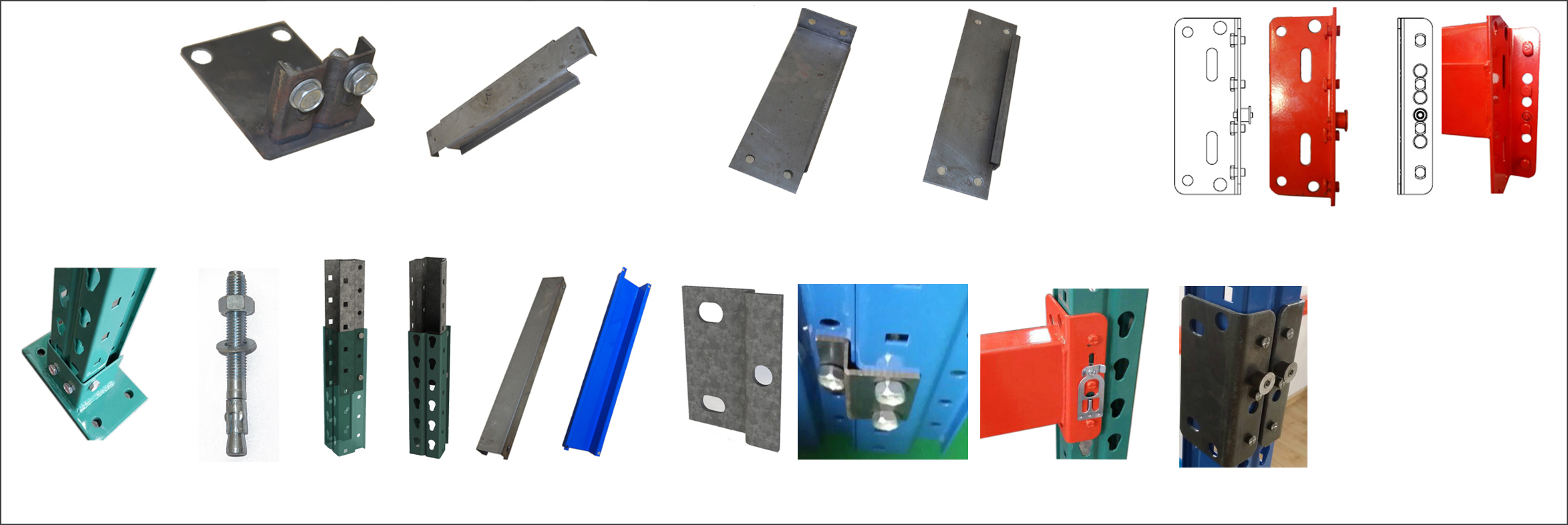 Wholesale Pallet Rack Beam Upright Divider Pallet Rack Accessories for Warehouse Storage Pallet Rack