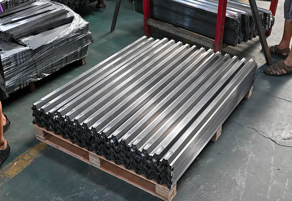 Laser steel cutting machinery for racking accessories and baseplates