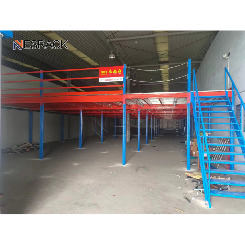 Heavy Duty Industrial Steel Storage Warehouse Racks Pallet Racking Systems Attic Loft Mezzanine Floor Platforms NESRACK