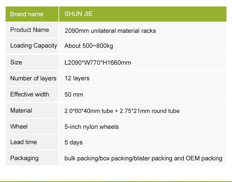 Unilateral aluminum material trolley display