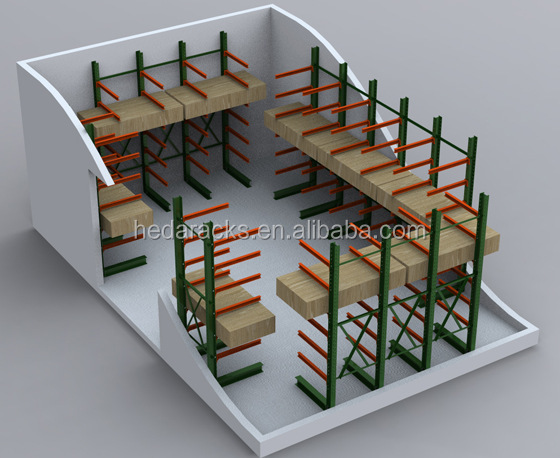 3D Warehouse Rack Blueprint