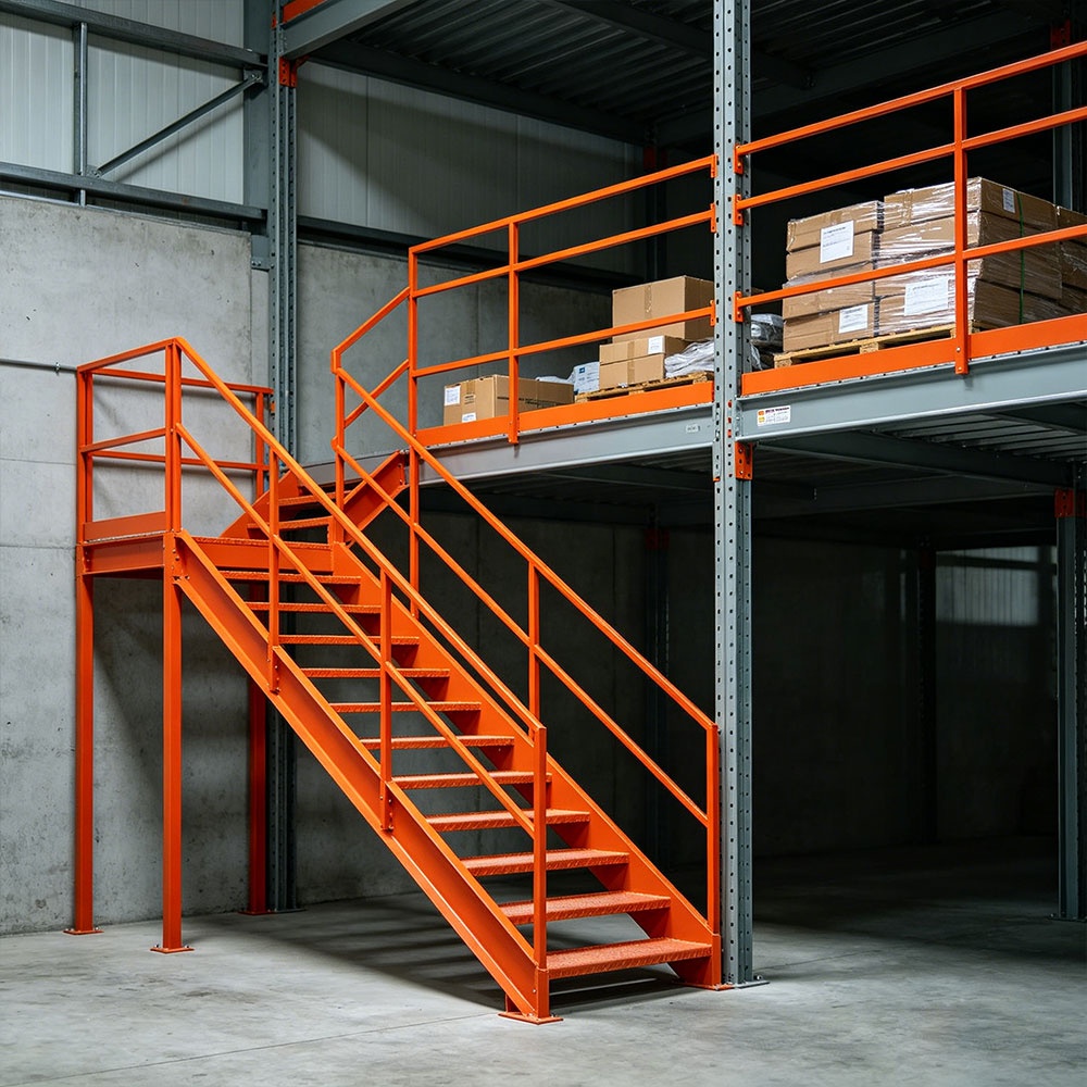 Industrial Steel Heavy Duty Mezzanine Floor Warehouse Platform Rack System with Adjustable Storage Capacity and Modular Design