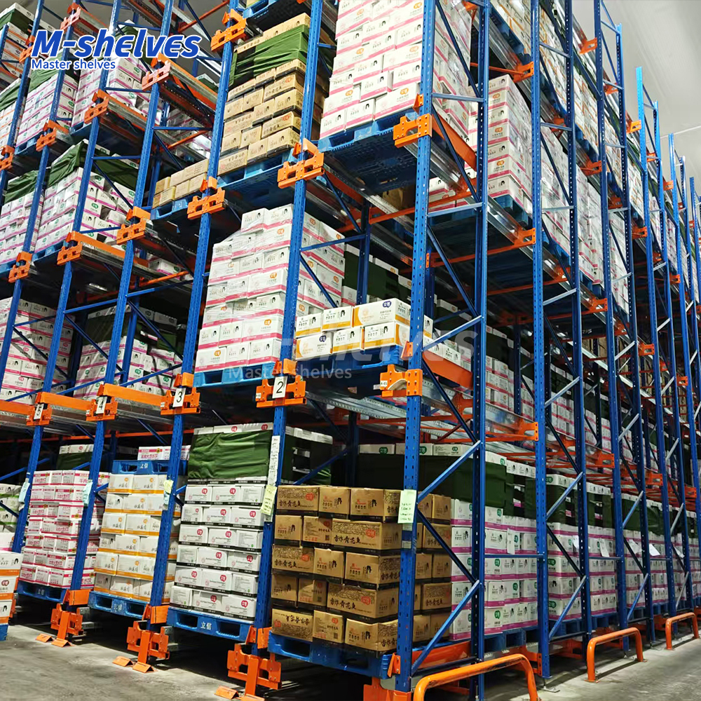 Automated Warehouse Radio Shuttle Pallet Racking System Adjustable Heavy Duty Pallet Rack High-Density Storage Shuttle Rack CE