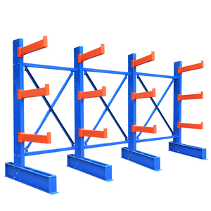 500kg Load Capacity Heavy Duty Cantilever Racking System Steel Long Arm Double-Sided Multi-Level Corrosion Metal Rack