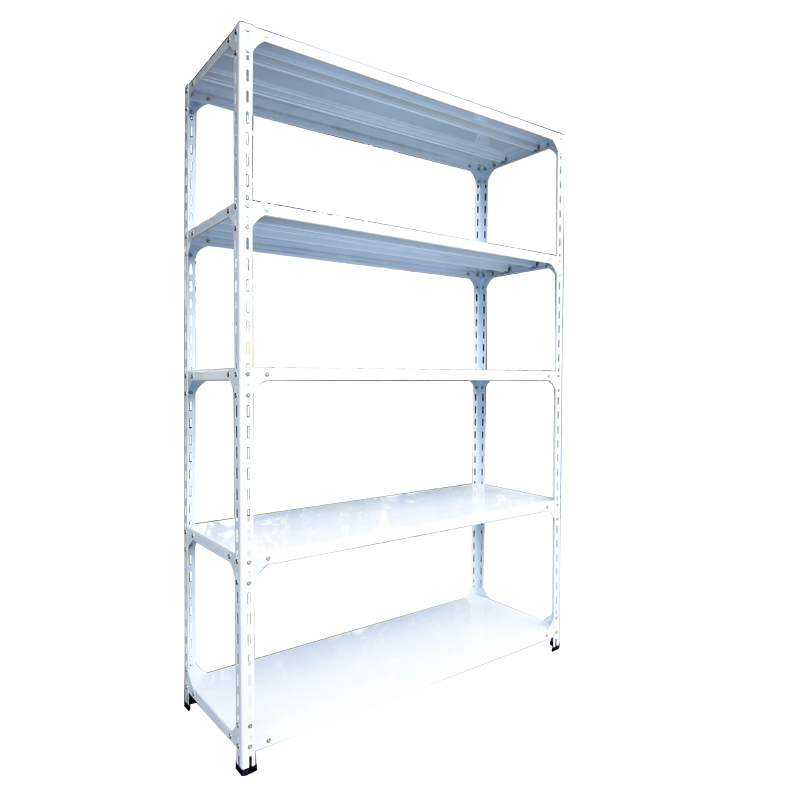Light Heavy Duty 5 Layer Level Bolt Black Angle Iron Steel Metal 5 Tier Warehouse Storage Racks Garage Shelves Unit