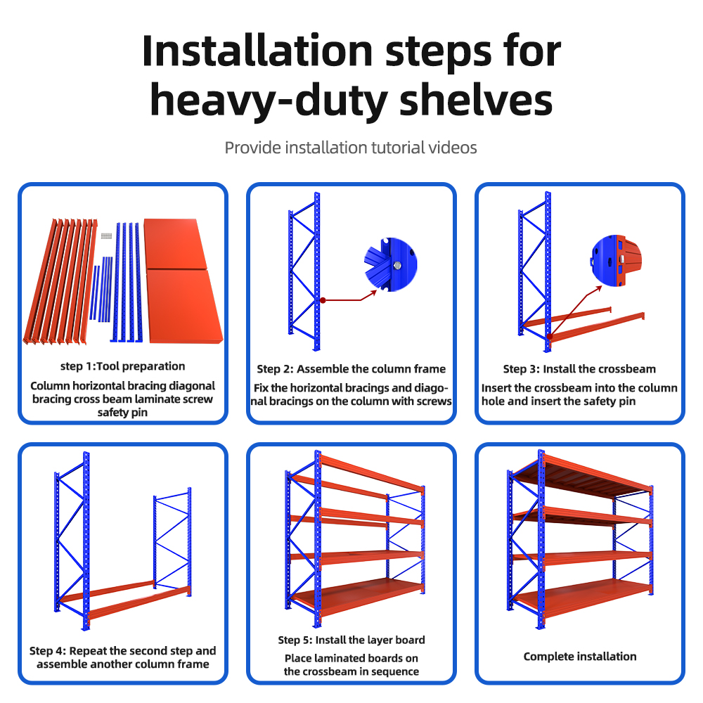 Warehouse Heavy Duty Stackable Pallet Rack Shelf Shelves Heavy Warehouse Racking Industrial Racking Warehouse Storage