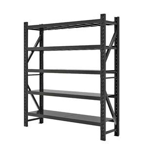 Xinanda Light Duty Steel 5 Adjustable Shelving Unit Slotted Angle Rack