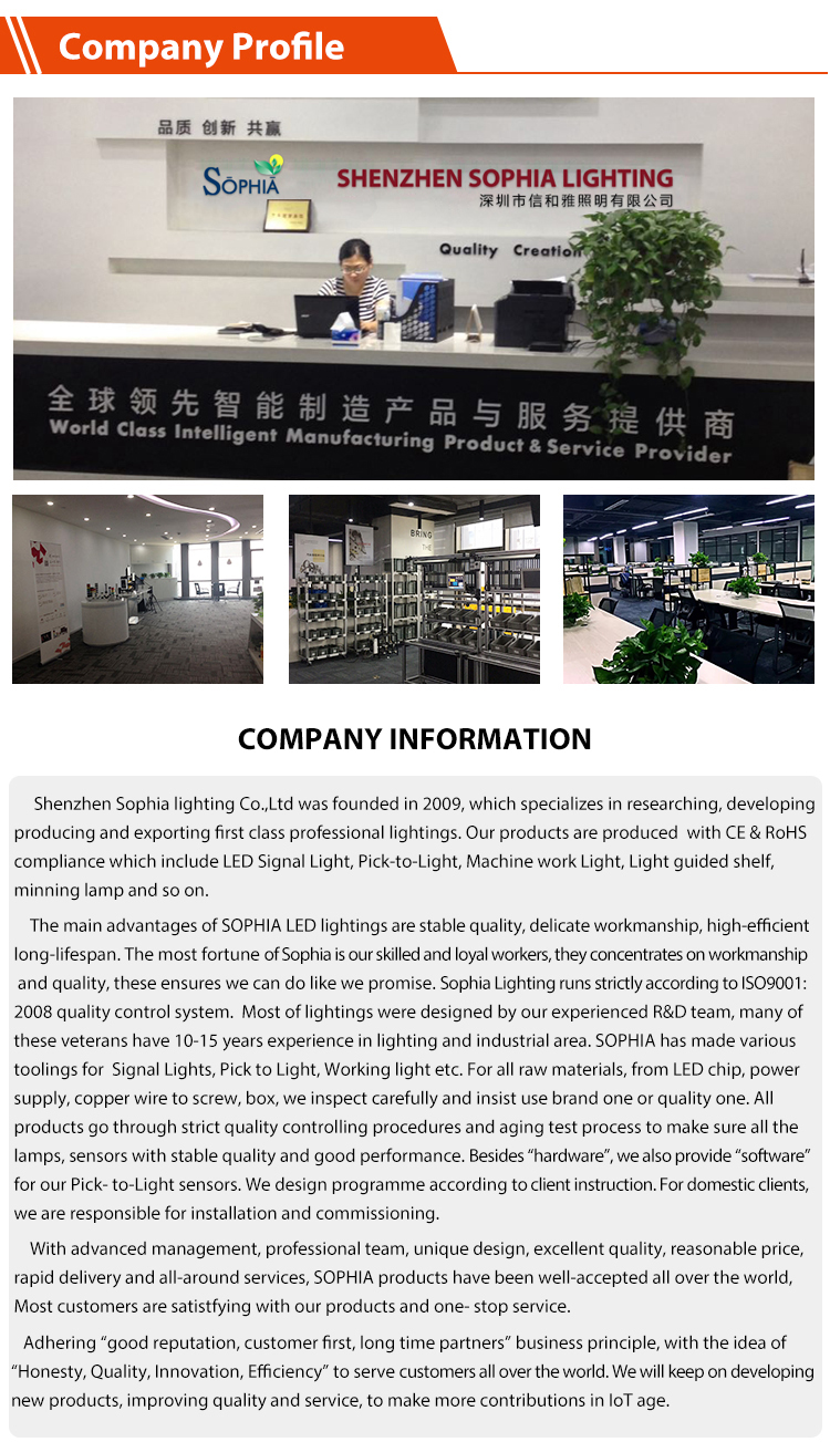 Sophia 6 Digit Display Pick to Light Picking Tag Electronic TagT- P6 for Warehouse Rack