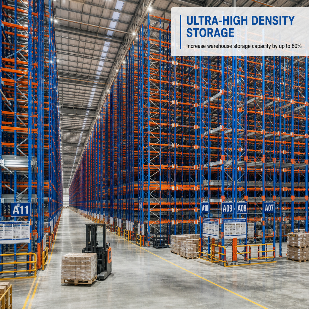 CE Certified Heavy Duty Radio Shuttle Racking System Industrial Steel Storage System for High Density Warehouse Warehousing
