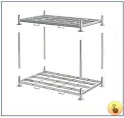 Galvanized Steel Post Pallet Manuracks
