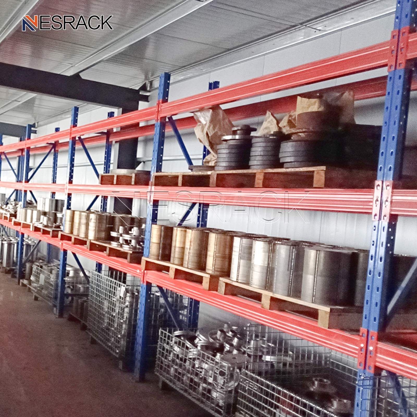 Industrial Heavy Duty 5 Layer Storage Shelves System Multi-layer Stacking Units Metal Rack Warehouse Steel Pallet Shelf