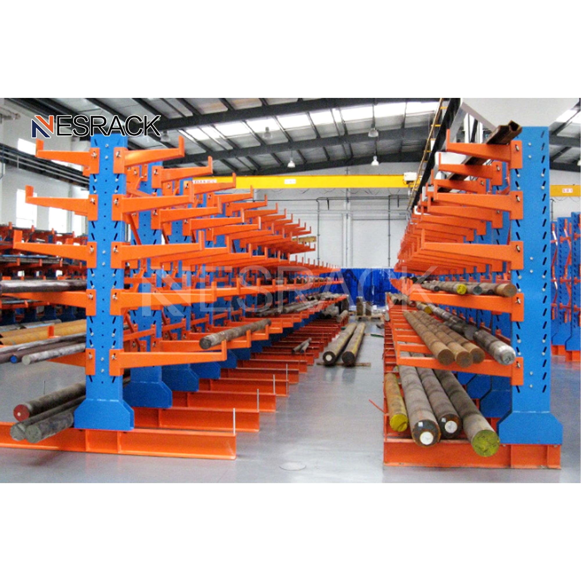 Heavy Duty Industrial Cantilever Racking System Steel Warehouse Shelves For Storage Durable For Warehouses Industrial Settings