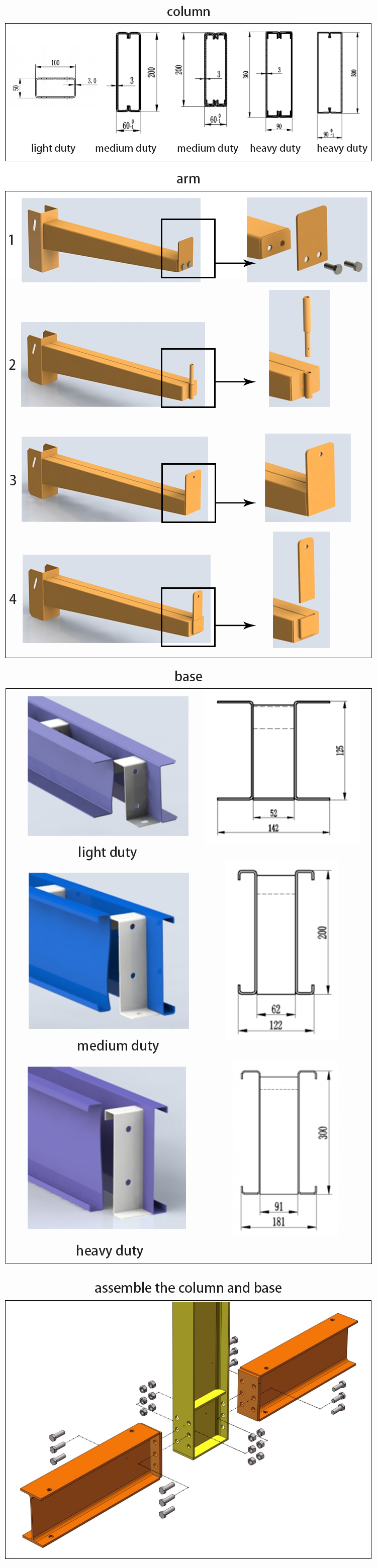Industrial Heavy Duty Cantilever Rack