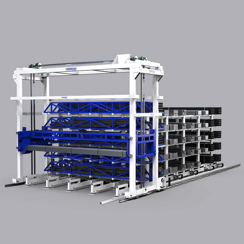 Vertical Cantilever Rack System for 6m 9m 12m Aluminum Profiles and Steel Pipes Space Saving Long Material Storage