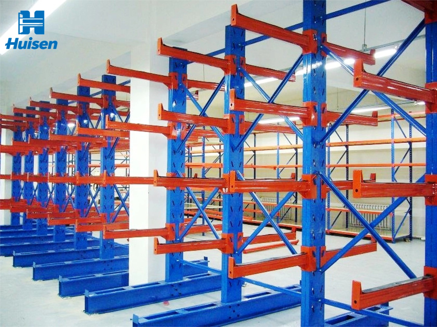 Industrial 5 Layer Heavy Duty Cantilever Rack for Structural Steel Storage Rebar Bar &amp; Tube-Adjustable Warehouse Racking System