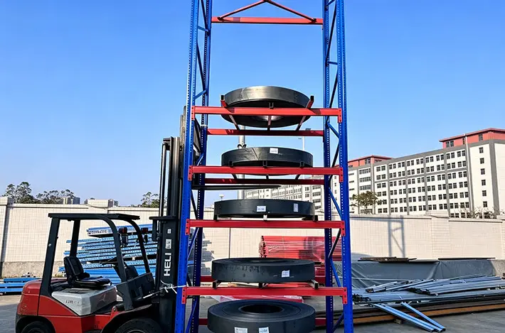 Upright column compression and seismic resistance testing